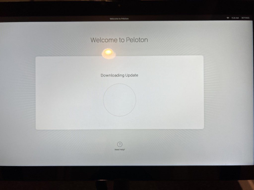 peloton stuck on installing update, peloton stuck on downloading update